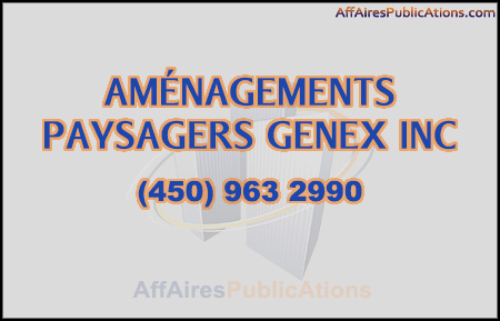 AMÉNAGEMENTS PAYSAGERS GENEX