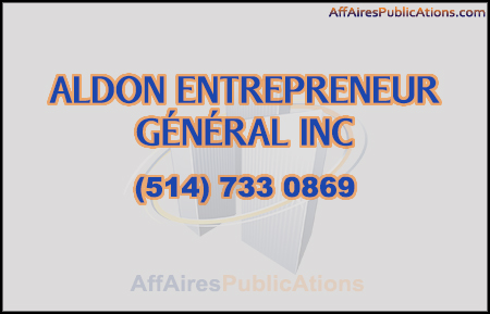 ALDON ENTREPRENEUR GÉNÉRAL