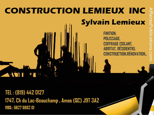 CONSTRUCTION LEMIEUX INC