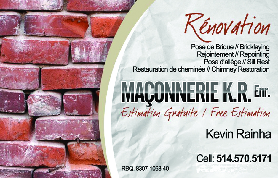 MAÇONNERIE KR ENR