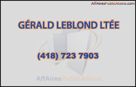 GÉRALD LEBLOND LTÉE