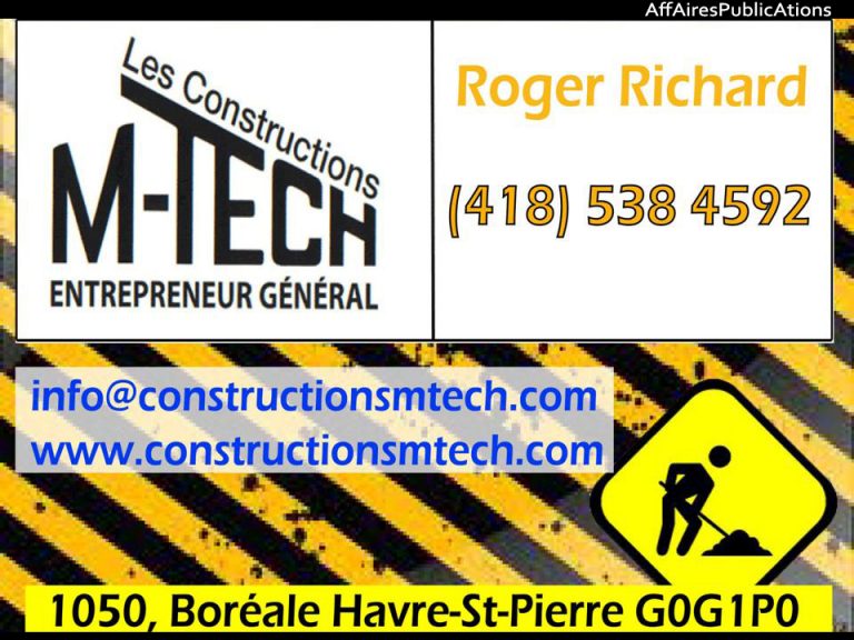 CONSTRUCTIONS M-TECH INC