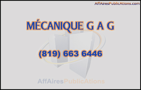 MÉCANIQUE G A G