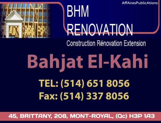 BHM RÉNOVATION