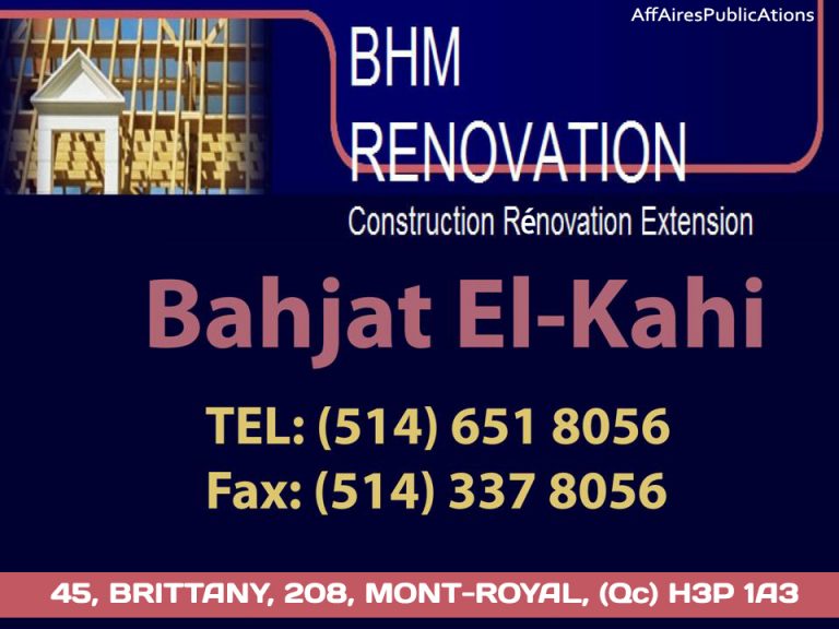 BHM RÉNOVATION