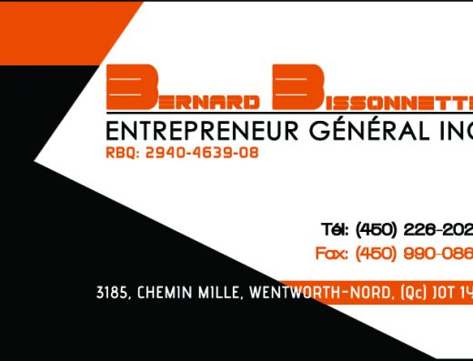 BERNARD BISSONNETTE ENTREPRENEUR GÉNÉRAL INC
