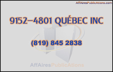 9152-4801 QUÉBEC INC
