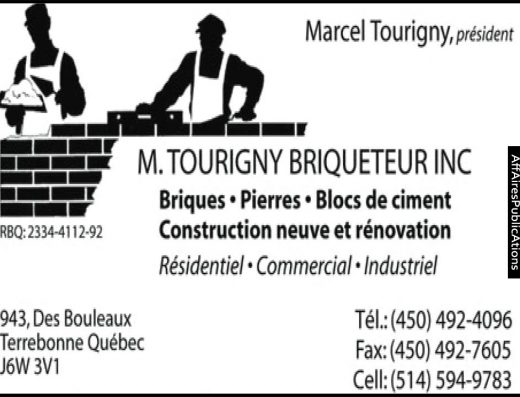 M TOURIGNY BRIQUETEUR INC