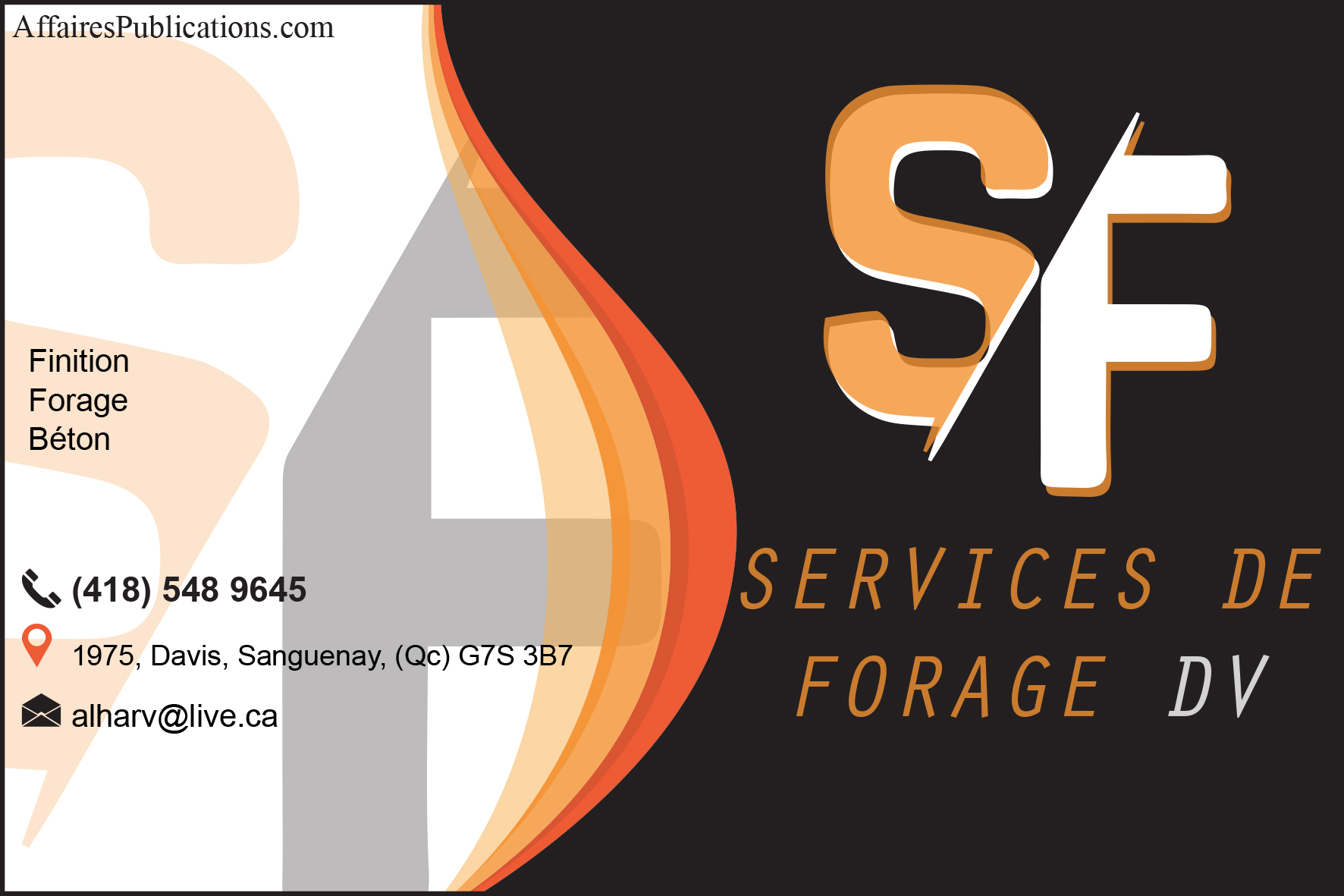 SERVICES DE FORAGE DV