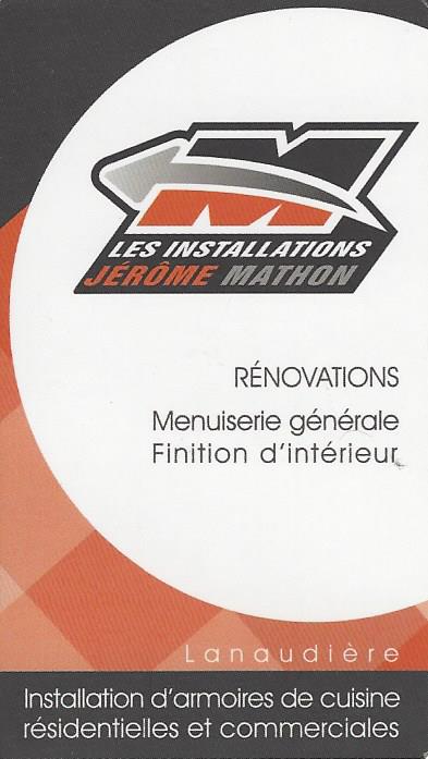 LES INSTALLATIONS JÉRÔME MATHON INC