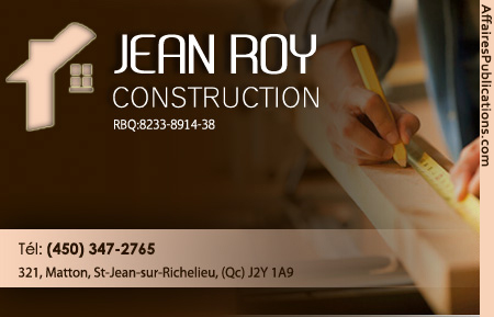 JEAN ROY CONSTRUCTION