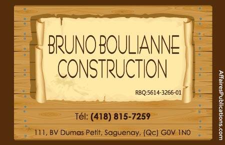 BRUNO BOULIANNE CONSTRUCTION 