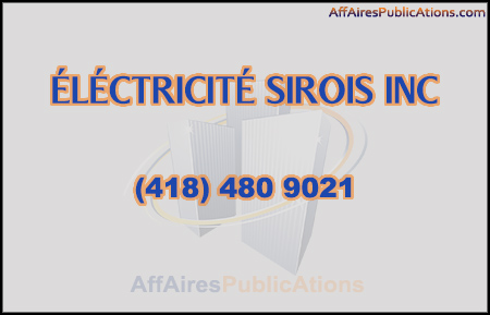ÉLÉCTRICITÉ SIROIS INC