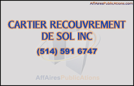 CARTIER RECOUVREMENT DE SOL