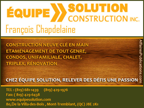 ÉQUIPE SOLUTION INC