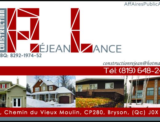 CONSTRUCTION RÉJEAN LANCE INC