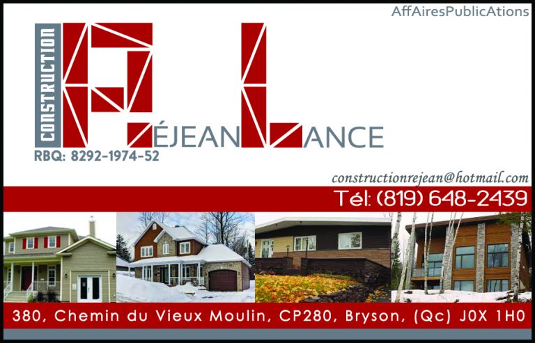 CONSTRUCTION RÉJEAN LANCE INC
