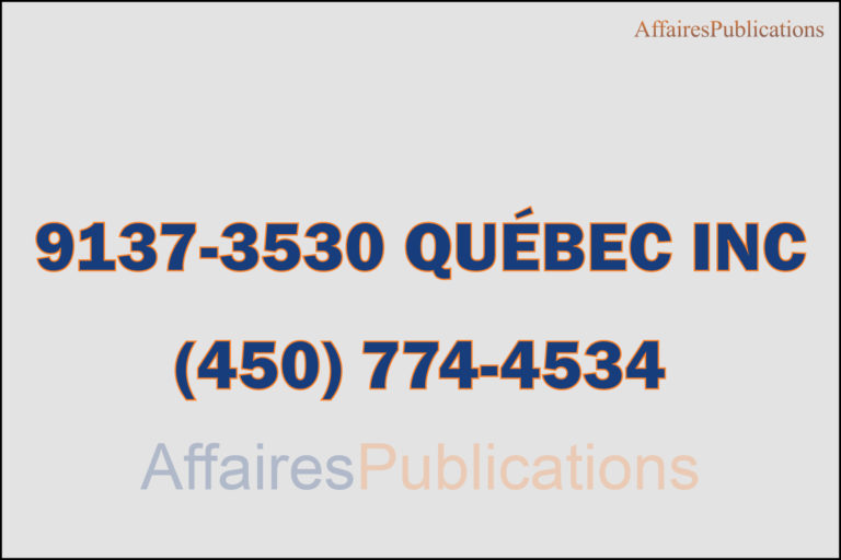 9137-3530 QUÉBEC INC