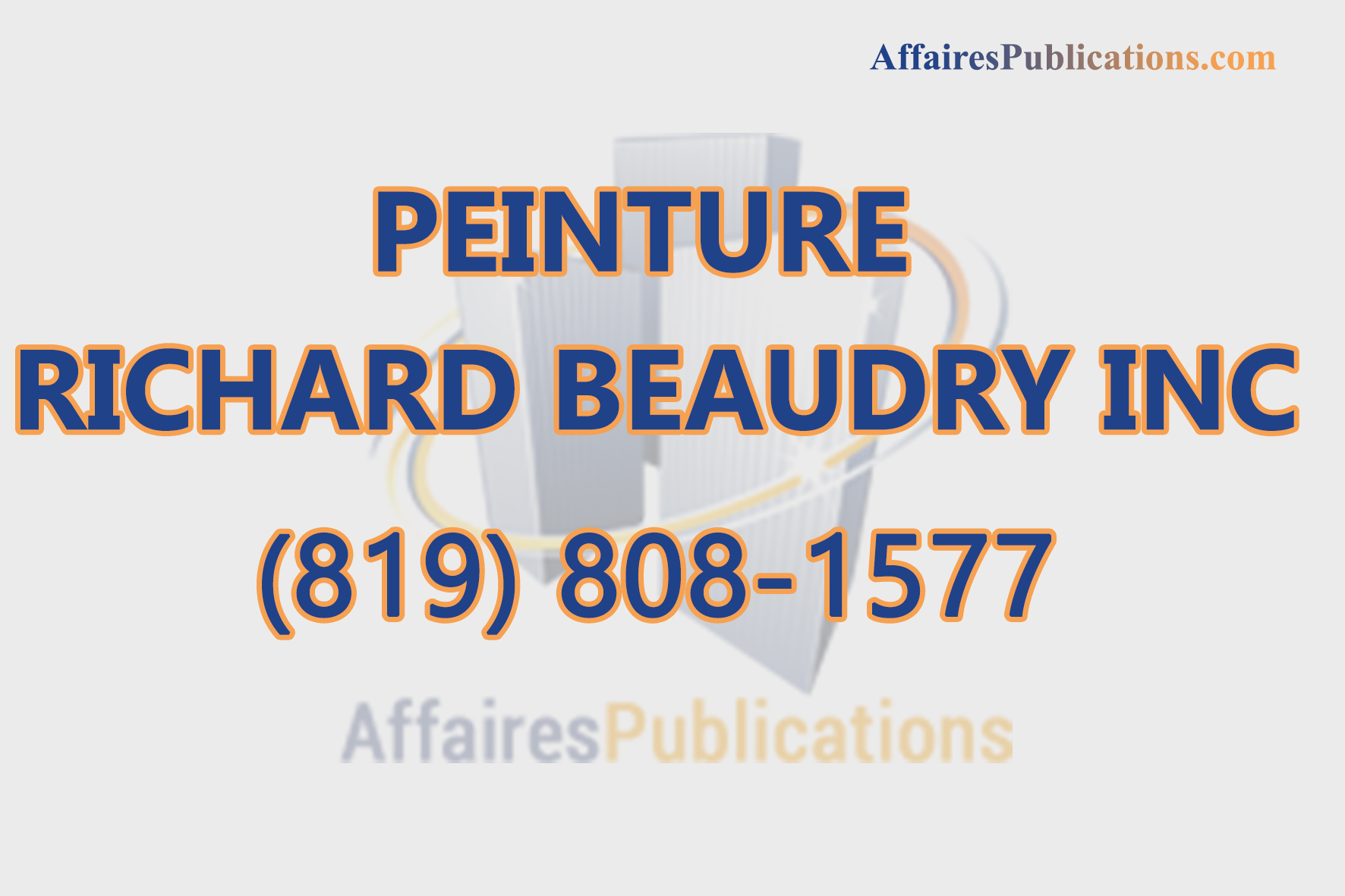 PEINTURE RICHARD BEAUDRY