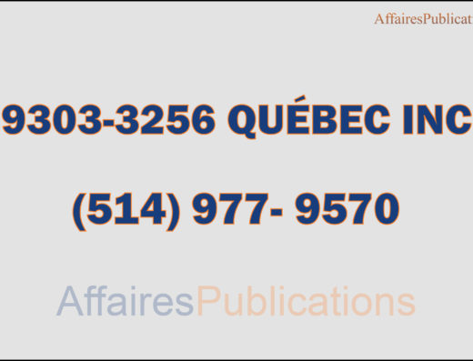 9303-3256 QUÉBEC INC