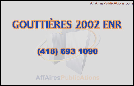 GOUTTIÈRES 2002 ENR