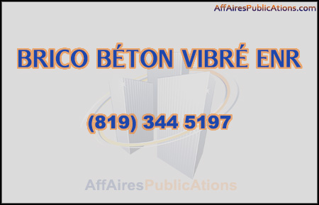 BRICO BÉTON VIBRÉ ENR