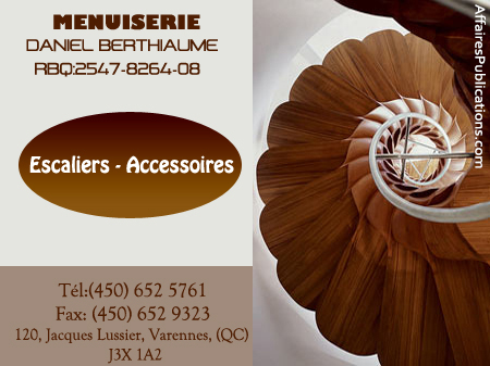 MENUISERIE DANIEL BERTHIAUME