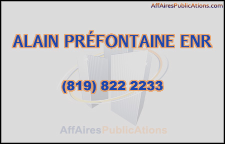 ALAIN PRÉFONTAINE ENR
