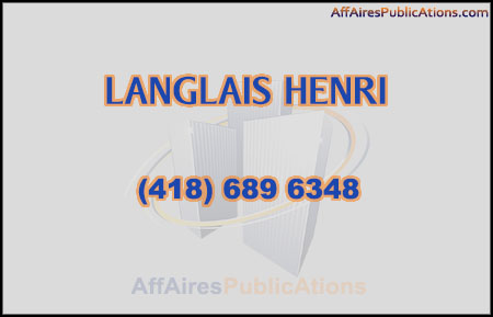 LANGLAIS HENRI