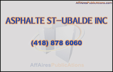 ASPHALTE ST-UBALDE INC