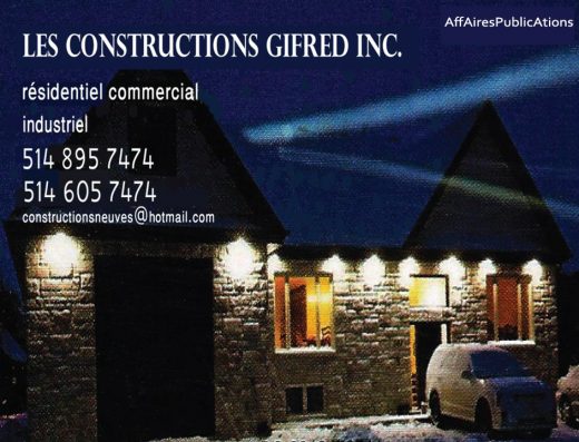 CONSTRUCTIONS GIFRED INC