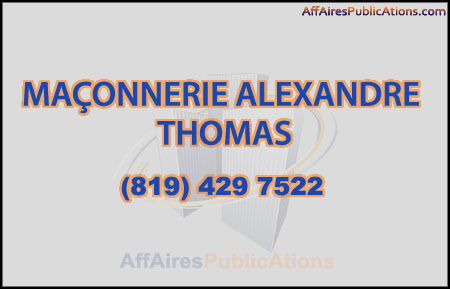 MAÇONNERIE ALEXANDRE THOMAS