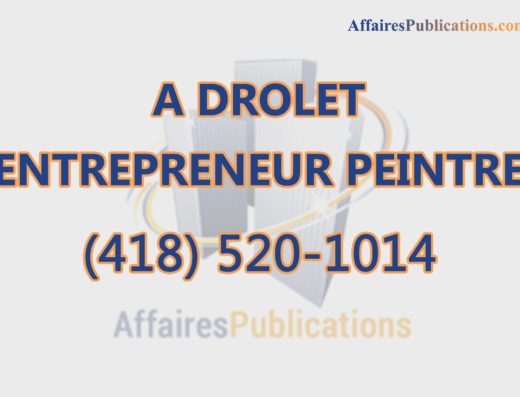 A DROLET ENTREPRENEUR PEINTRE