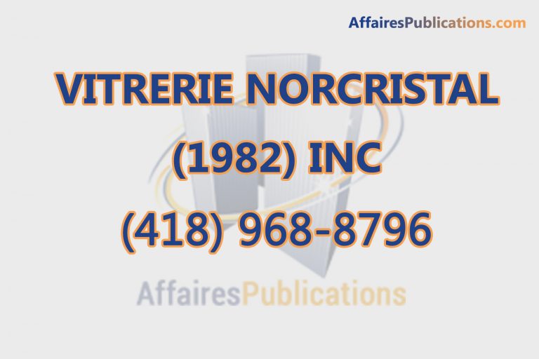VITRERIE NORCRISTAL (1982) INC