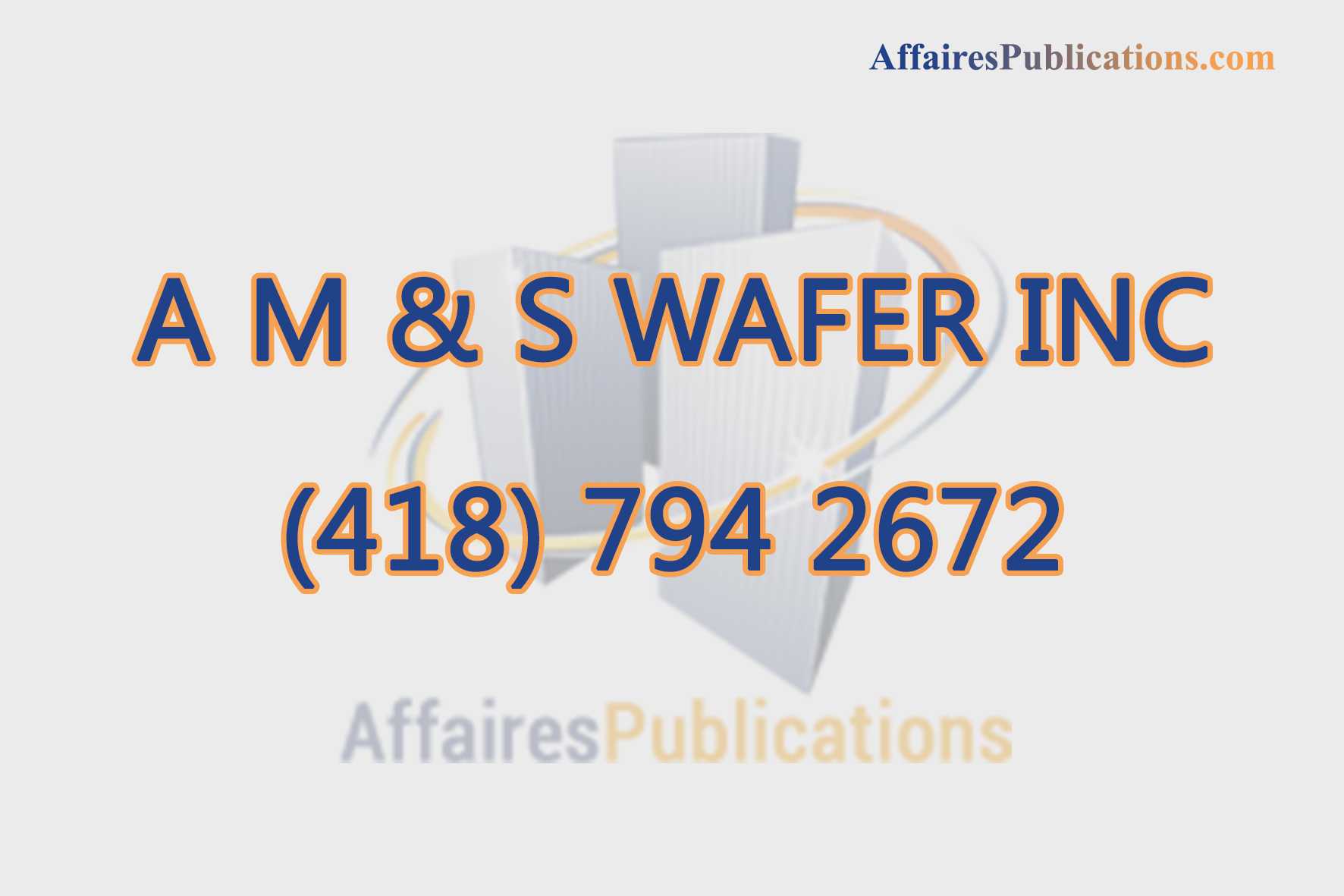 A M & S WAFER INC