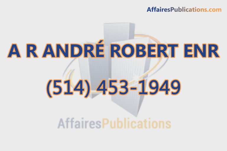 A R ANDRÉ ROBERT ENR