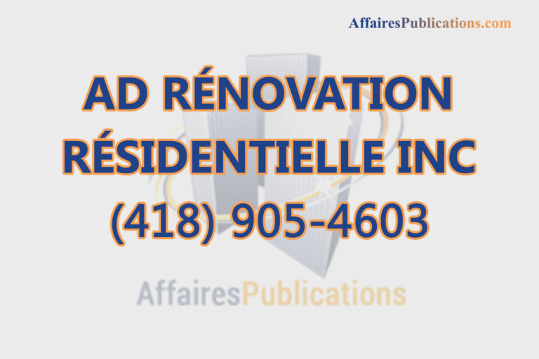 AD RÉNOVATION RÉSIDENTIELLE INC