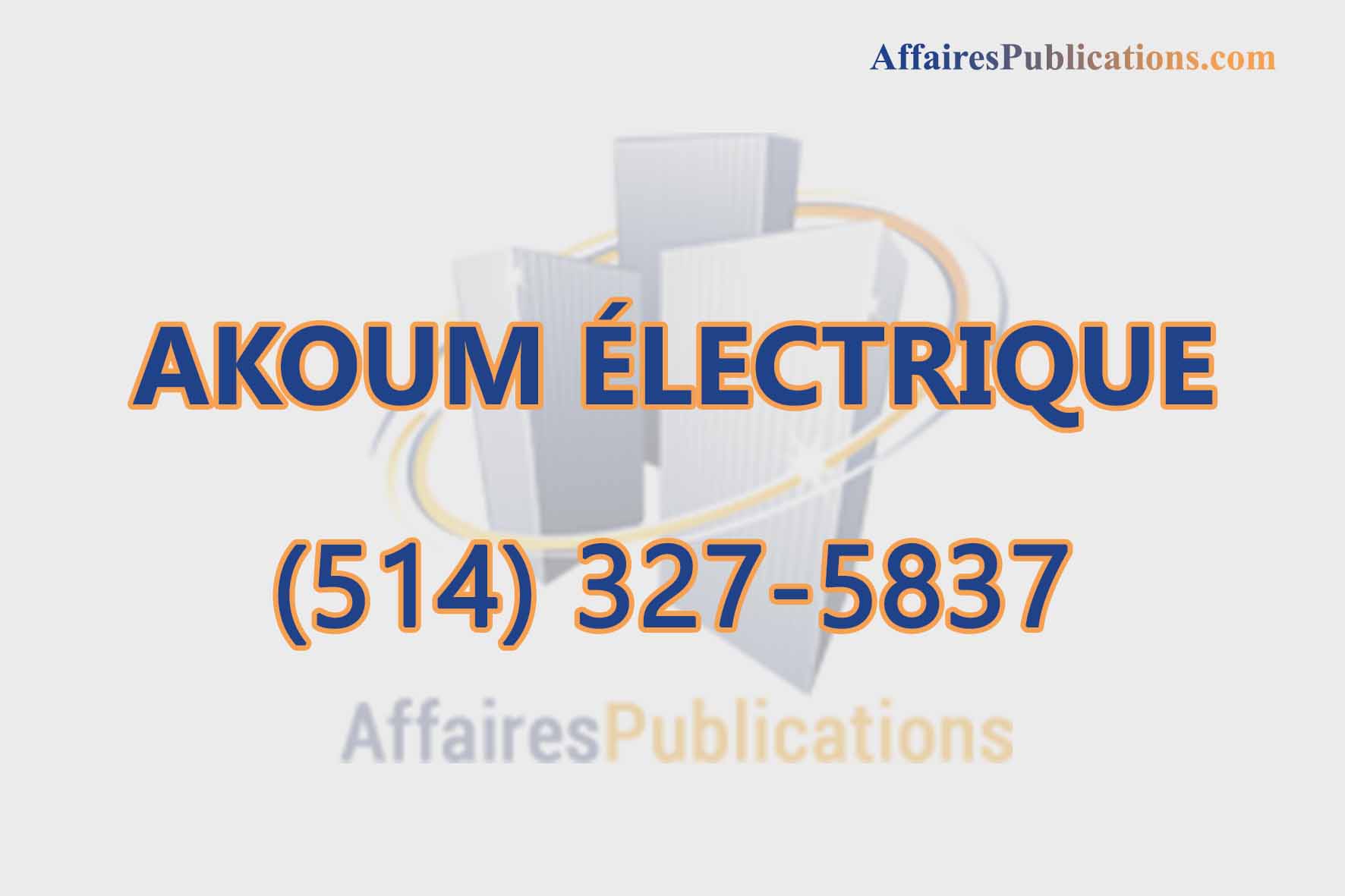AKOUM ÉLECTRIQUE INC