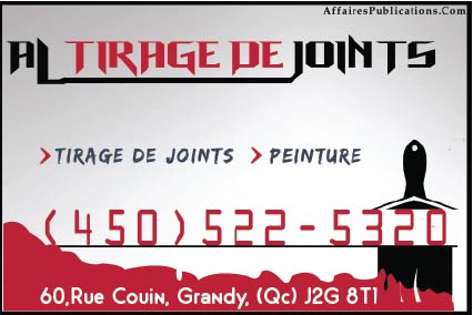 AL TIRAGE DE JOINTS