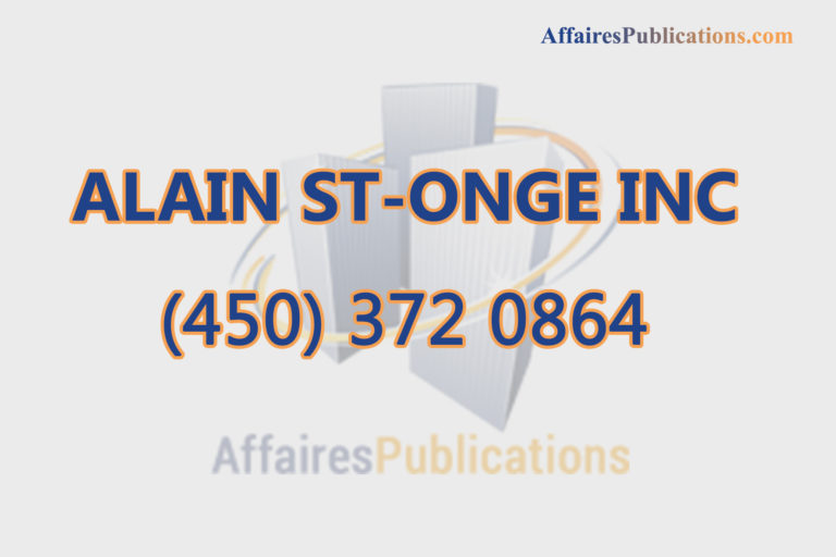 ALAIN ST-ONGE INC