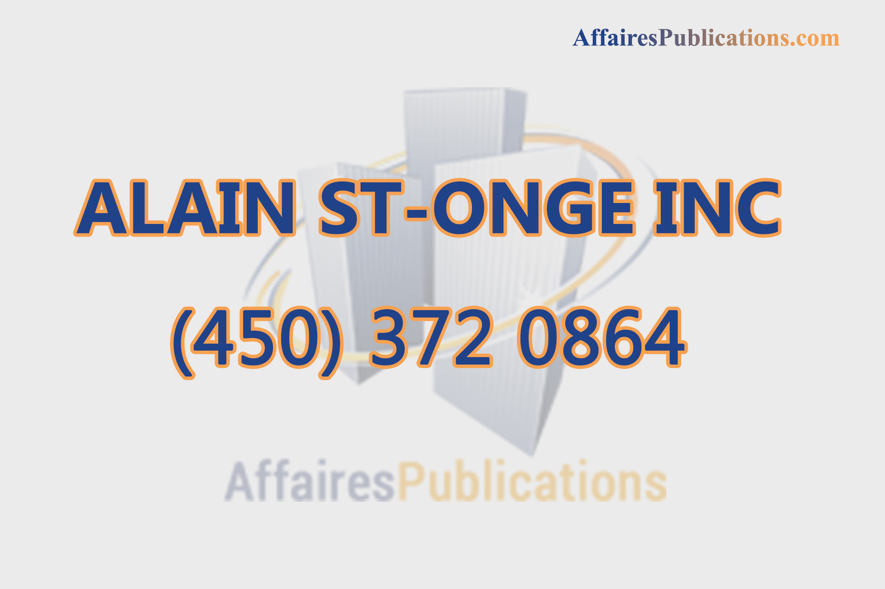ALAIN ST-ONGE INC