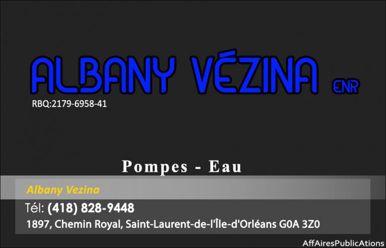 ALBANY VÉZINA ENR