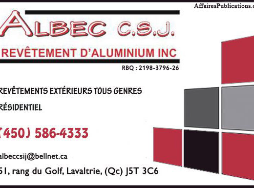 ALBEC C.S.J. REVÊTEMENTS D&rsquo;ALUMINIUM INC