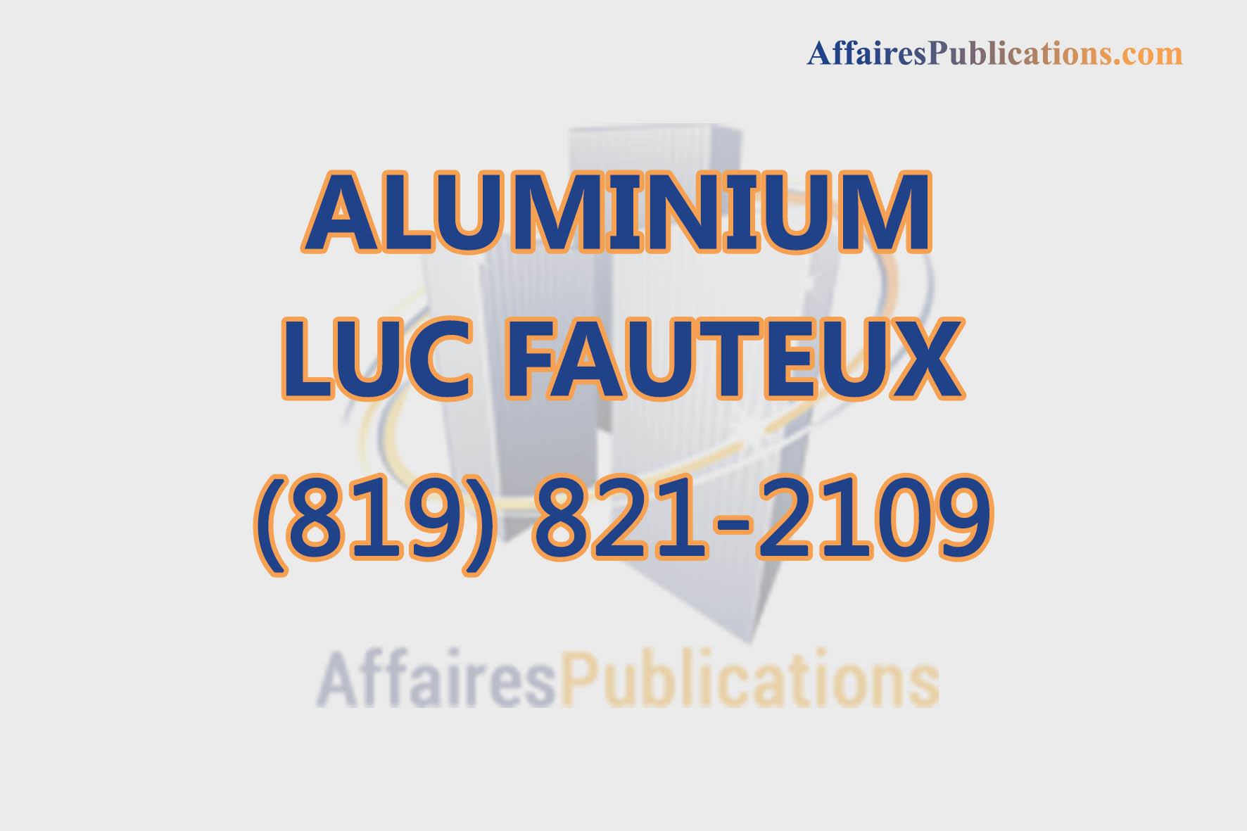 ALUMINIUM LUC FAUTEUX