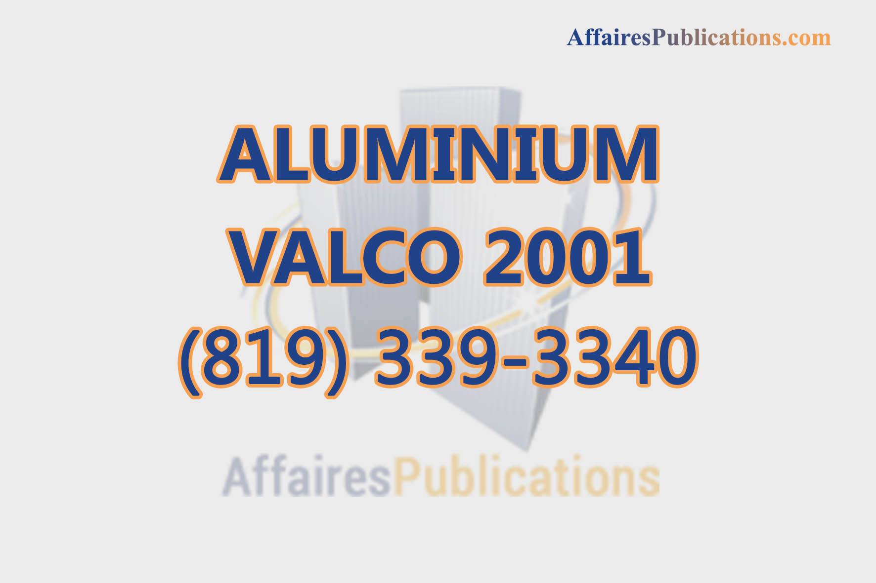 ALUMINIUM VALCO 2001