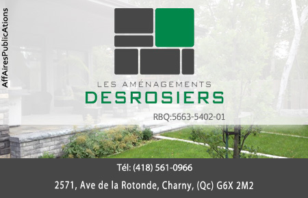 AMÉNAGEMENTS DESROSIERS INC