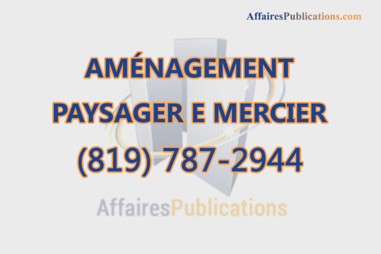 AMÉNAGEMENT PAYSAGER E MERCIER