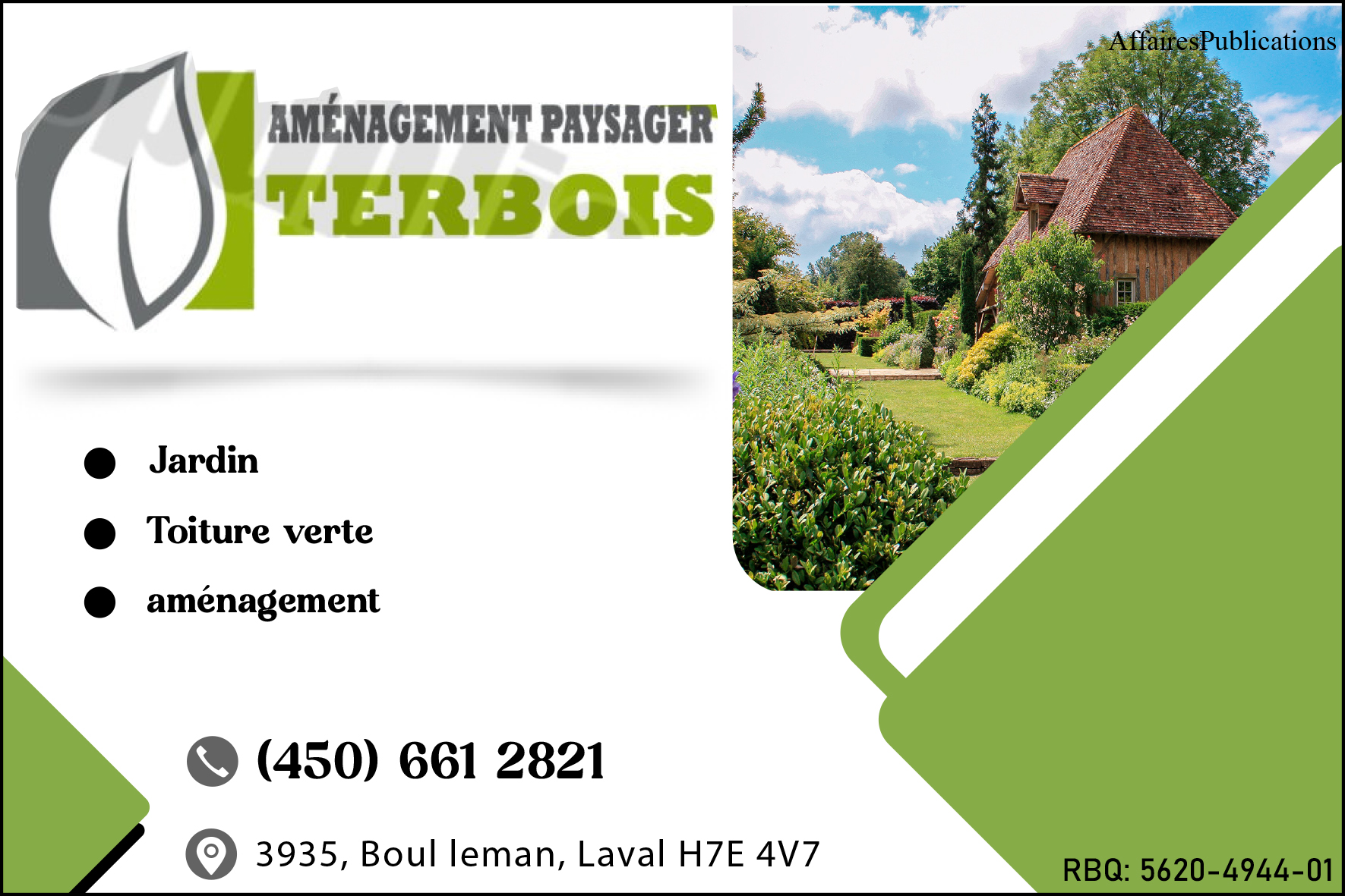 AMÉNAGEMENT PAYSAGER TERBOIS