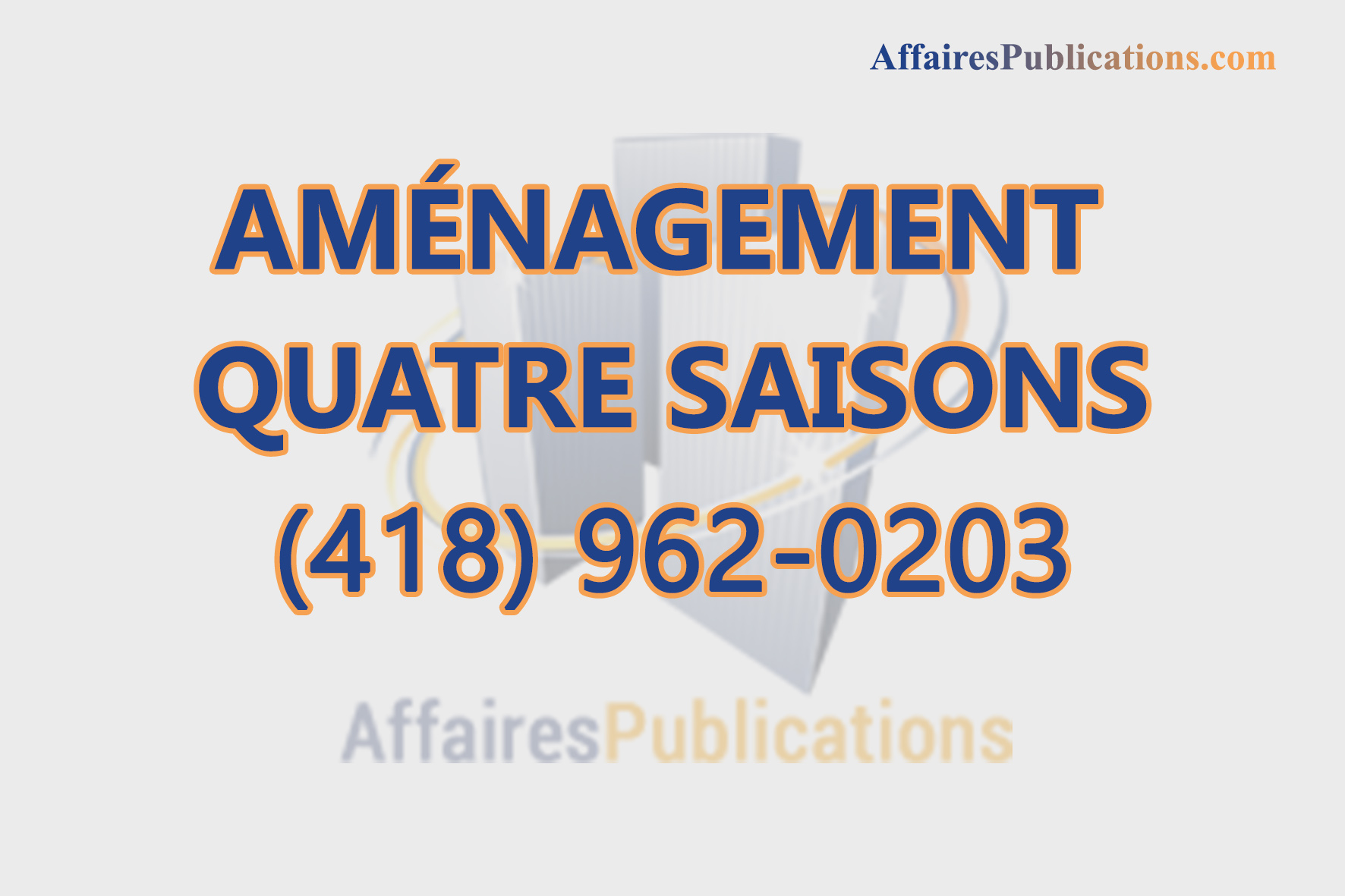 AMÉNAGEMENT QUATRE SAISONS
