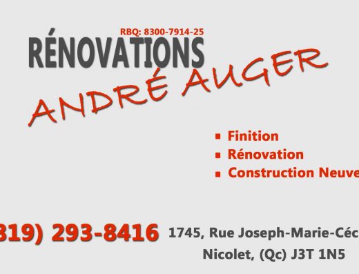 RÉNOVATIONS ANDRÉ AUGER
